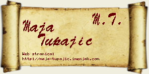 Maja Tupajić vizit kartica